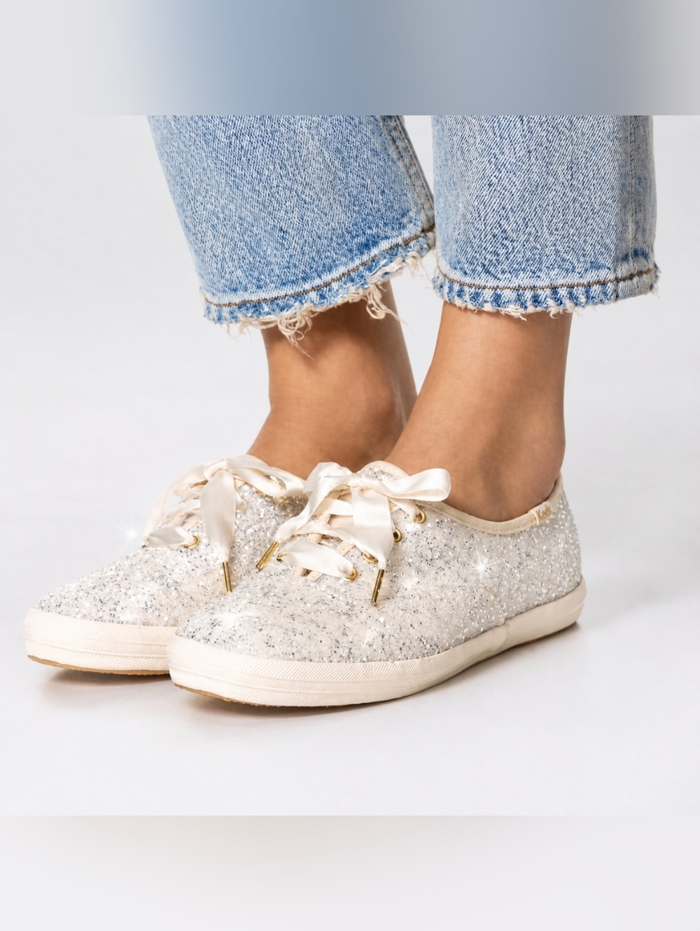 Keds x Kate Spade New York Champion Glitter Sneakers - Size 6